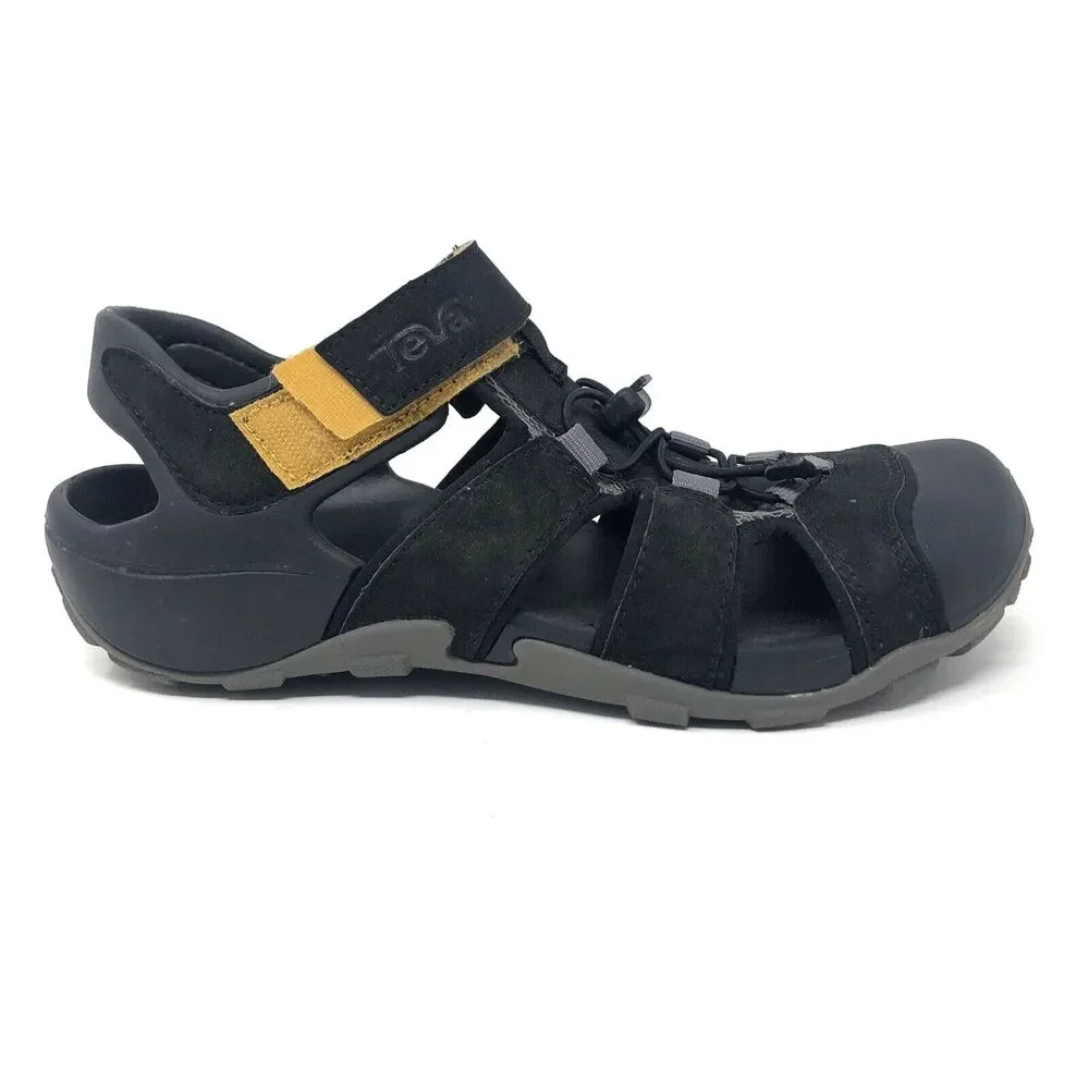 Teva Flintwood Black Hiking Sandals Mens Size 8 Outdoors Trail Water/Land Shoe